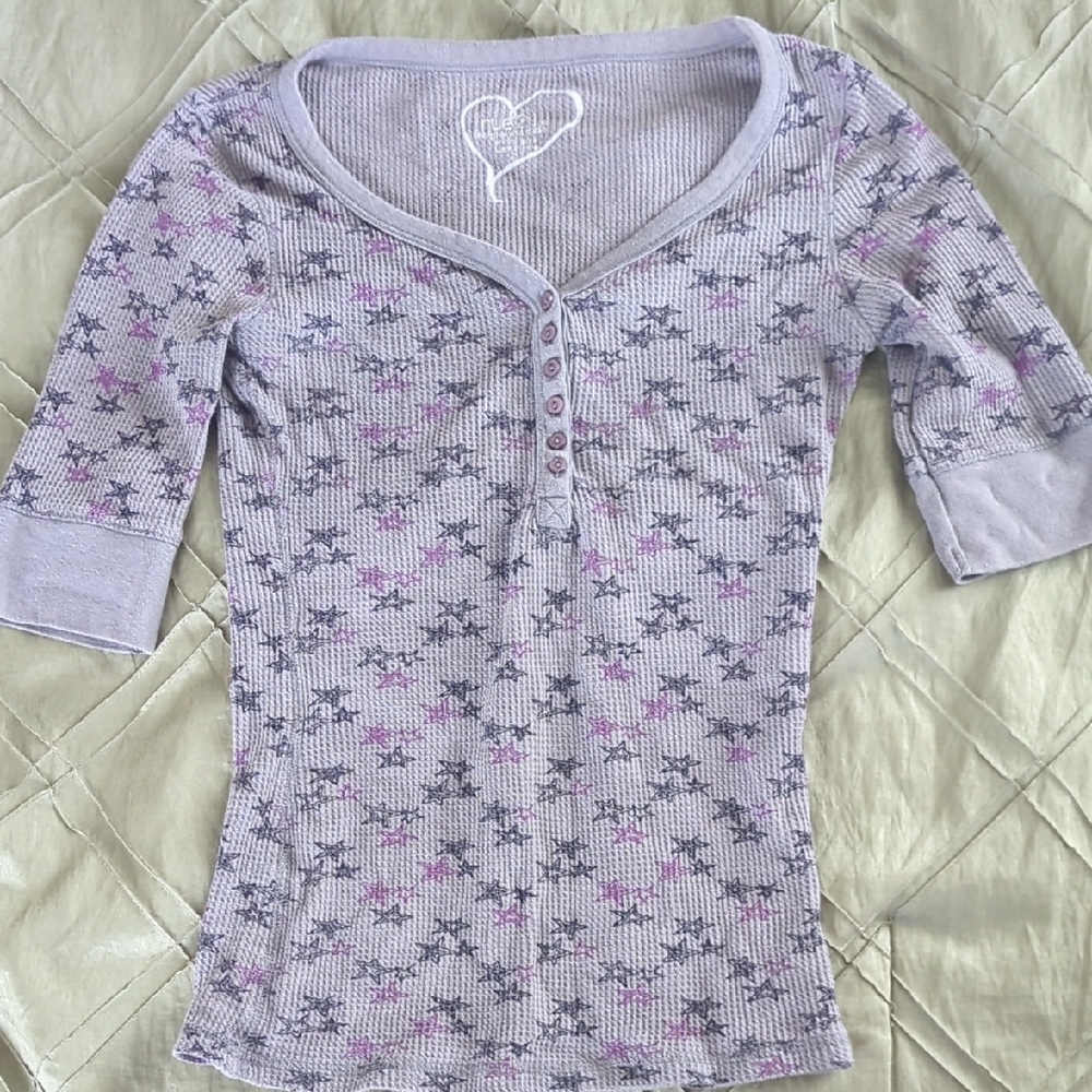 Rue21 Gray Textured Knit Top